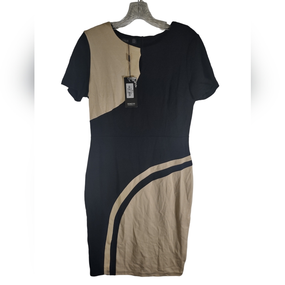 Black and cream colored Homeyee dress Size M